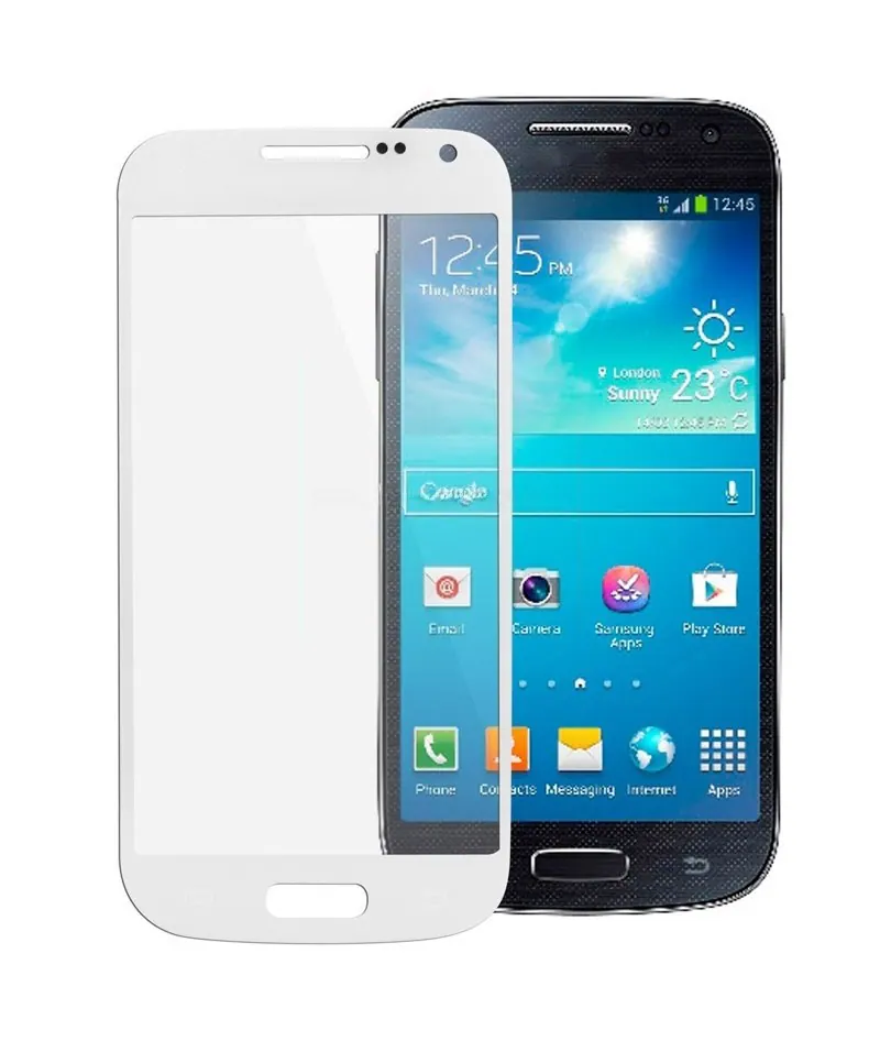 For Galaxy S IV mini / i9190 Original Front Screen Outer Glass Lens (White) — image 1