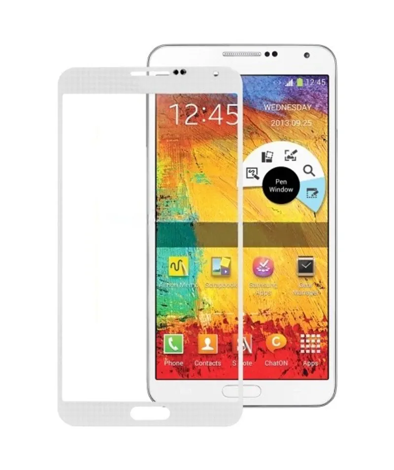 For Galaxy Note III / N9000 Original Front Screen Outer Glass Lens (White) — image 1