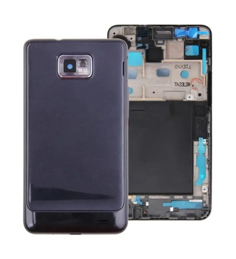 For Galaxy S II Plus / i9105 Full Housing Chassis + Back Cover (Dark Blue) — image 1