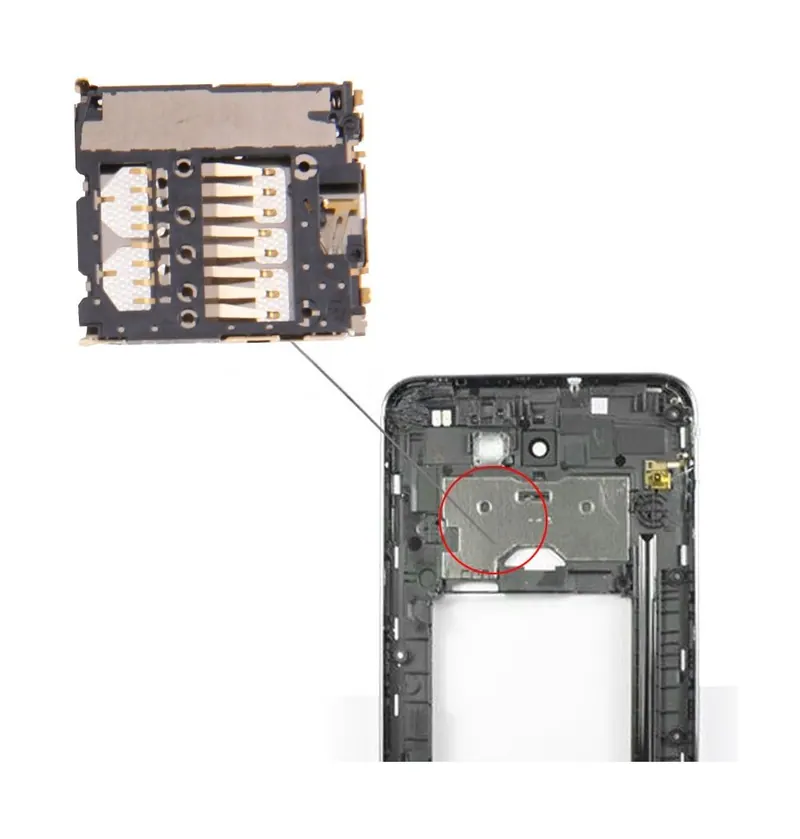 For Galaxy Note i9220 High Quality Replacement Mobile Phone SIM Card Slot + Sim Card Connector — image 1