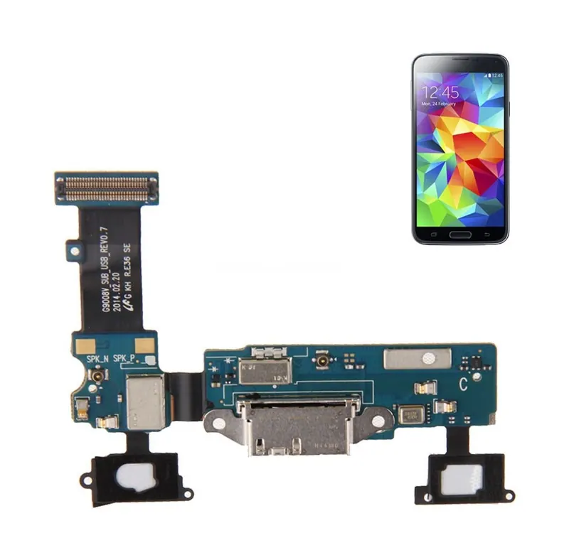 For Galaxy S5 / G9008V High Quality Tail Plug Flex Cable — image 1