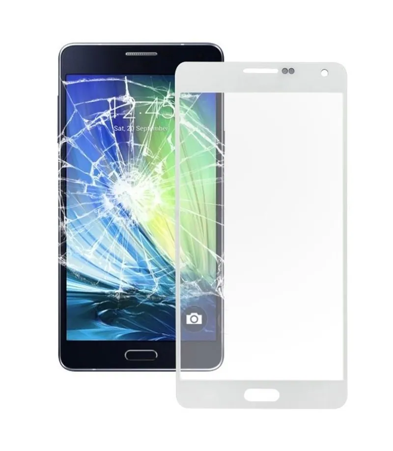 For Galaxy A7 2015 Front Screen Outer Glass Lens (White) — image 1