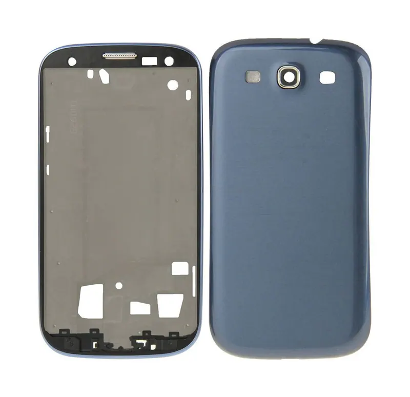 For Galaxy SIII LTE / i9305 Full Housing Faceplate Cover (Blue) — image 1