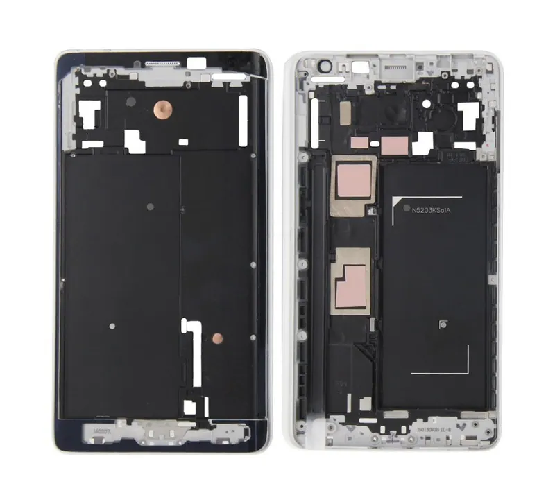 For Galaxy Note Edge / N915 Front Housing LCD Frame Bezel Plate (White) — image 1