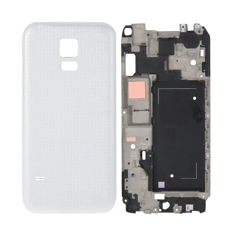 For Galaxy Alpha / G850 Full Housing Cover (Front Housing LCD Frame Bezel Plate + Battery Back Cover ) (White) — image 1