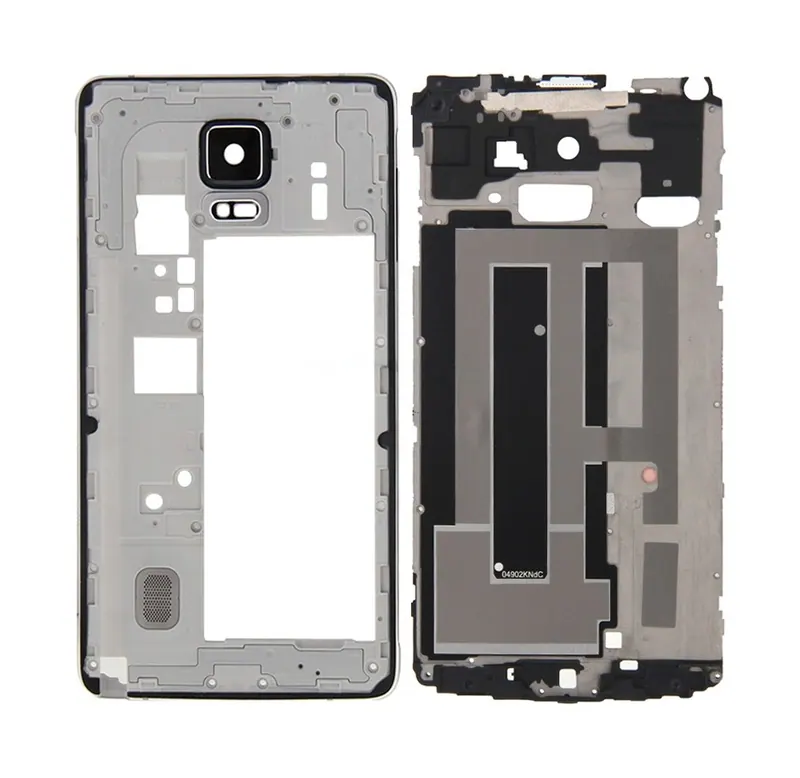 For Galaxy Note 4 / N910F Full Housing Cover (Front Housing LCD Frame Bezel Plate + Middle Frame Bezel Back Plate Housing Camera Lens Panel ) (Black) — image 1