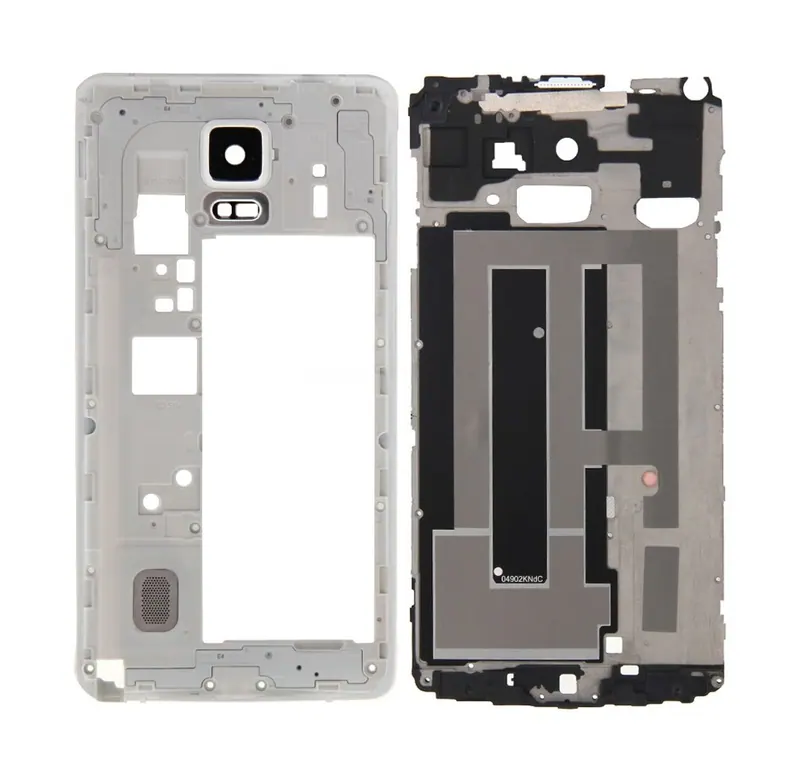 For Galaxy Note 4 / N910F Full Housing Cover (Front Housing LCD Frame Bezel Plate + Middle Frame Bezel Back Plate Housing Camera Lens Panel ) (White) — image 1