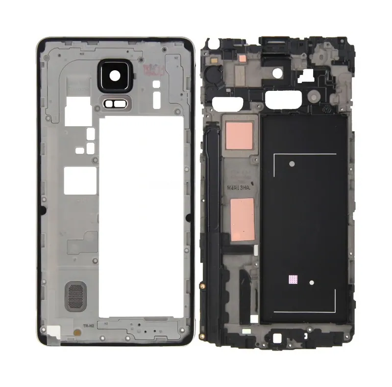 For Galaxy Note 4 / N910V Full Housing Cover (Front Housing LCD Frame Bezel Plate + Middle Frame Bezel Back Plate Housing Camera Lens Panel ) (Black) — image 1