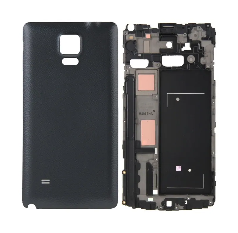 For Galaxy Note 4 / N910V Full Housing Cover (Front Housing LCD Frame Bezel Plate + Battery Back Cover ) (Black) — image 1