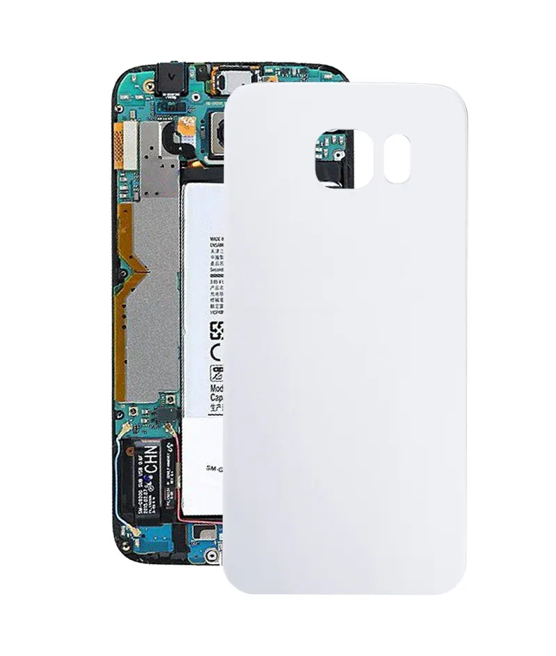 For Galaxy S6 Edge / G925 Battery Back Cover (White) — image 1