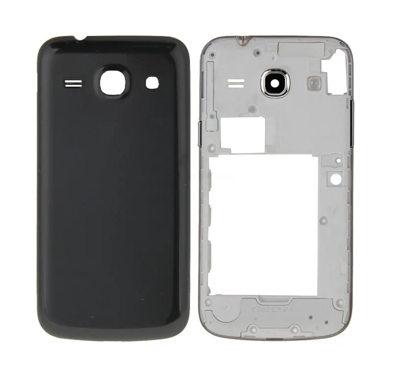 For Galaxy Core Plus / G350 Full Housing Cover (Middle Frame Bezel + Battery Back Cover) (Black) — image 1
