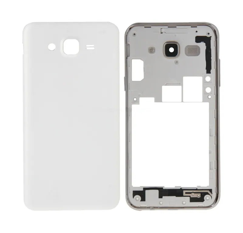 For Galaxy J5(2015) / J500 Full Housing Cover (Middle Frame Bezel + Battery Back Cover) (White) — image 1