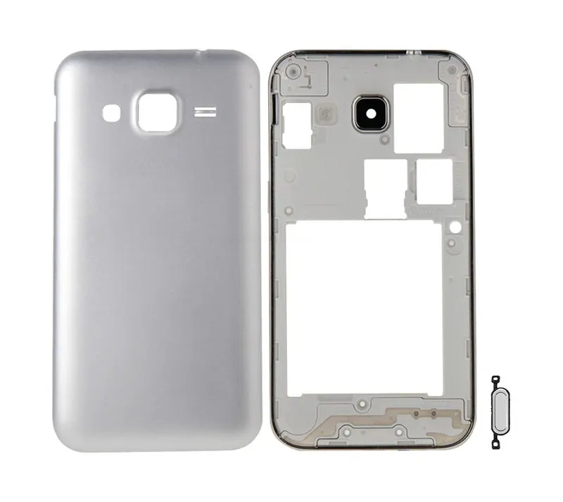 For Galaxy Core Prime / G360 Dual SIM Card Version Full Housing Cover (Middle Frame Bezel + Battery Back Cover) + Home Button — image 1