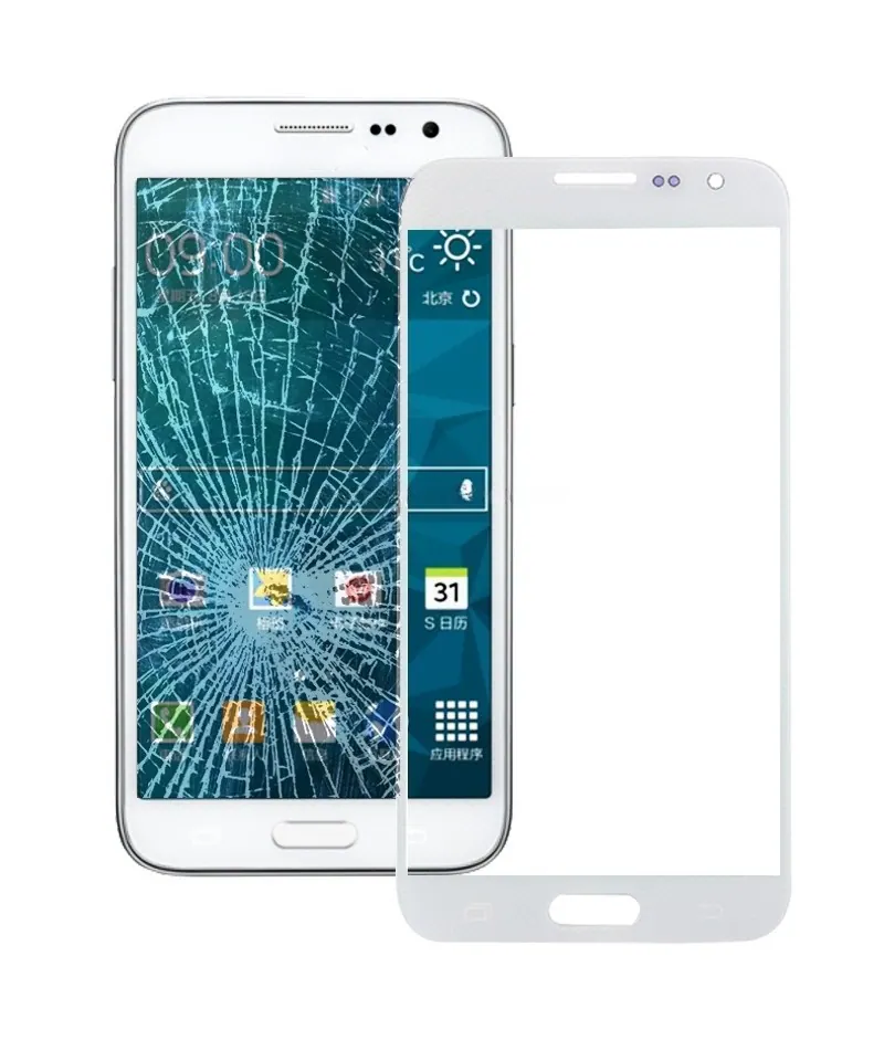 For Galaxy Core Max / G5108 Front Screen Outer Glass Lens (White) — image 1