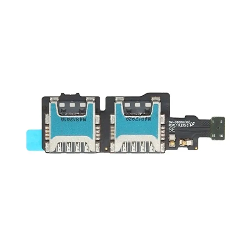 For Galaxy S5 Mini / G800H SIM Card Connector with Flex Cable — image 1