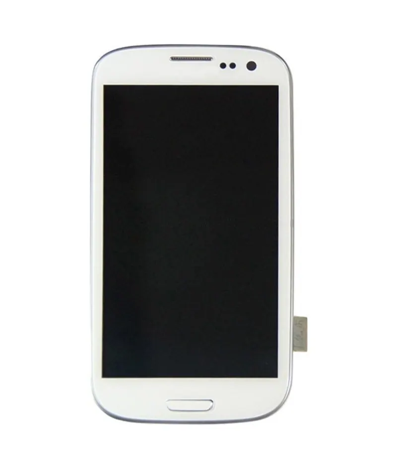 Original LCD Display + Touch Panel with Frame for Galaxy SIII / i747(White) — image 1