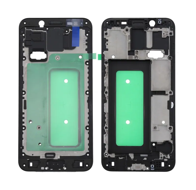 For Galaxy C7 (2017) Front Housing LCD Frame Bezel Plate(Black) — image 1