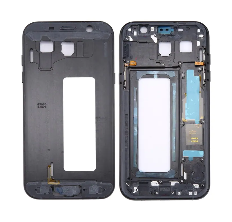 For Galaxy A7 (2017) / A720 Middle Frame Bezel(Black) — image 1