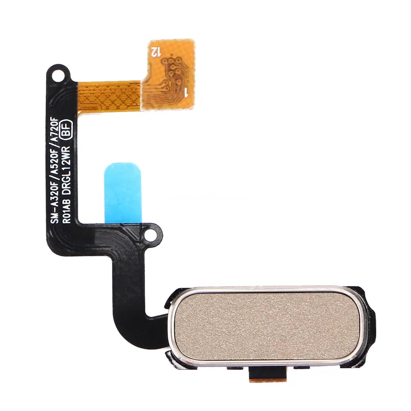 Home Button Flex Cable with Fingerprint Identification for Galaxy A3 (2017) / A320 & A5 (2017) / A520 & A7 (2017) / A720(Gold) — image 1
