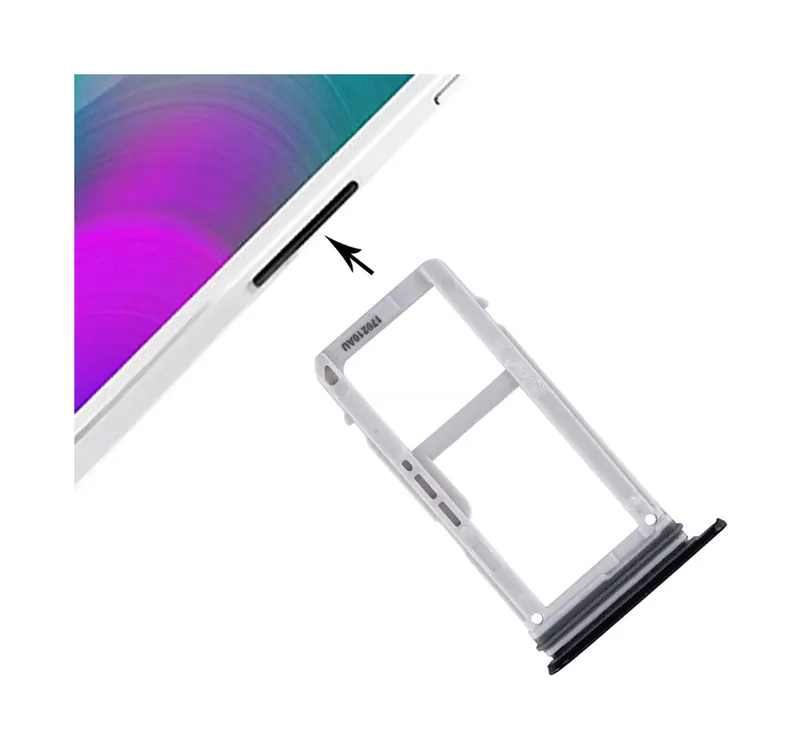 For Galaxy A3 (2017) / A320 SIM Card Tray + Micro SD Card Tray (Black) — image 1