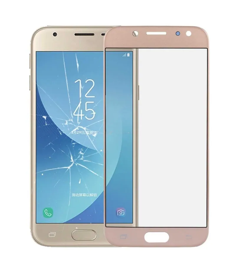 For Galaxy J3 (2017) / J330 Front Screen Outer Glass Lens (Gold) — image 1