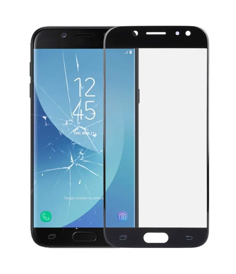 For Galaxy J5 (2017) / J530 Front Screen Outer Glass Lens (Black) — image 1