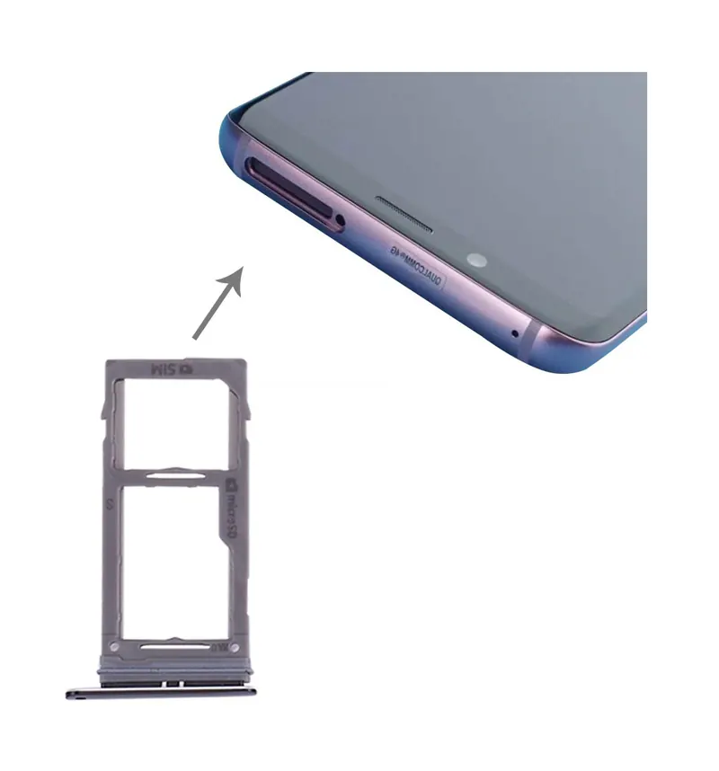 For Galaxy S9+ / S9 SIM & Micro SD Card Tray (Black) — image 1