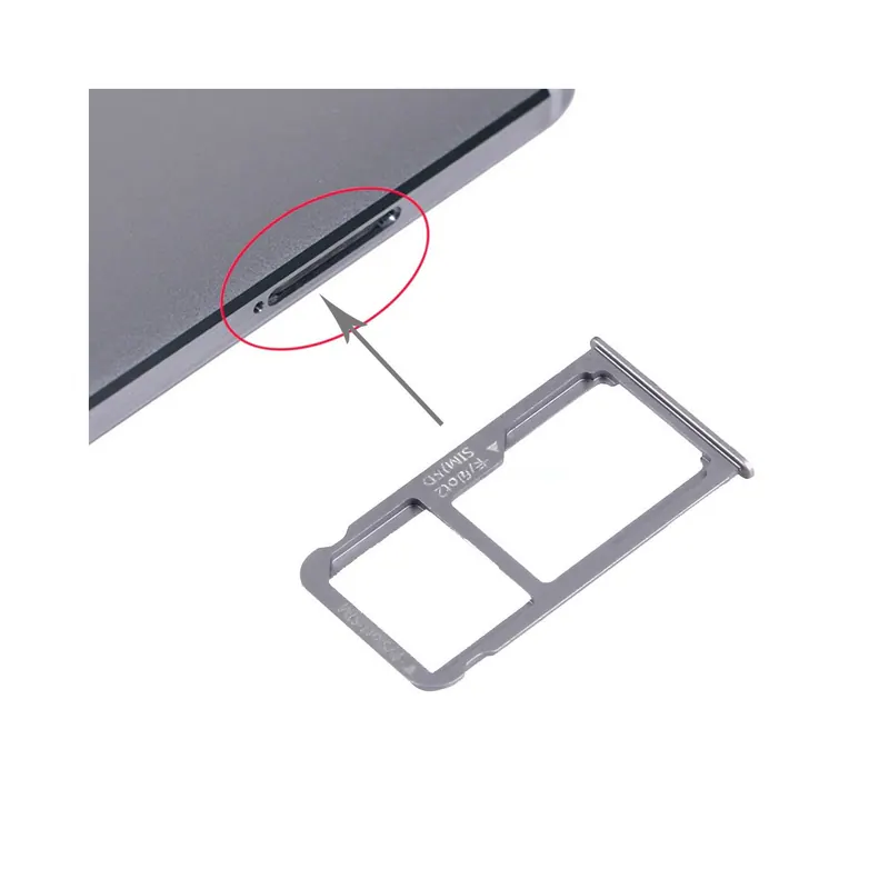 For Huawei Mate 8 Nano SIM + Micro SD / Nano SIM Card Tray(Grey) — image 1