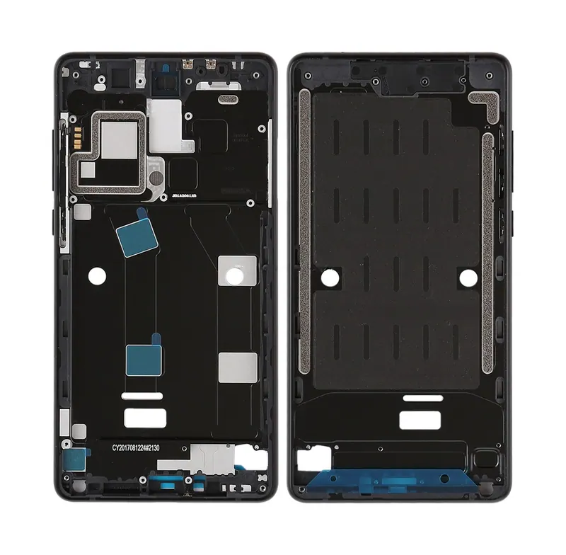 Middle Frame Bezel with Side Keys for Xiaomi Mi Mix2 (Black) — image 1