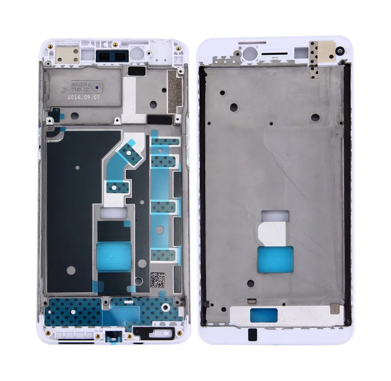 For OPPO A37 Front Housing LCD Frame Bezel Plate (White) — image 1