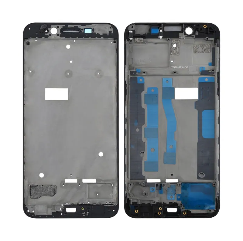 For OPPO R9sk Front Housing LCD Frame Bezel Plate (Black) — image 1