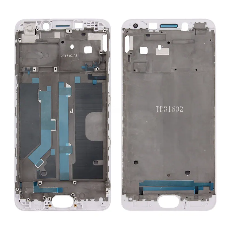 For OPPO R9km Front Housing LCD Frame Bezel Plate (White) — image 1