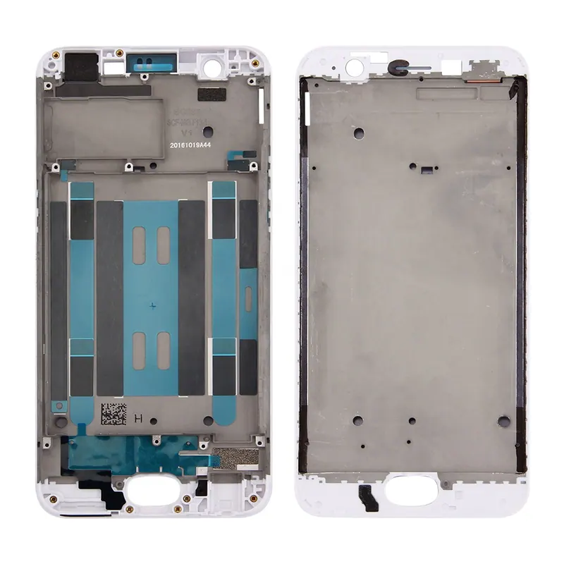 For OPPO A57 Front Housing LCD Frame Bezel Plate (White) — image 1