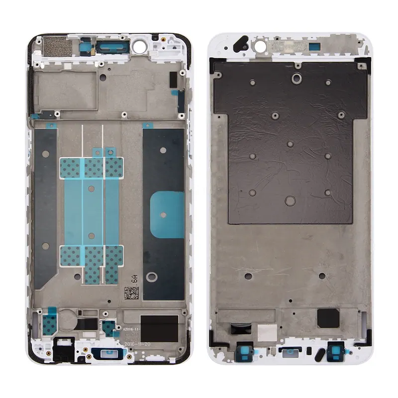 For OPPO R9s Plus Front Housing LCD Frame Bezel Plate (White) — image 1