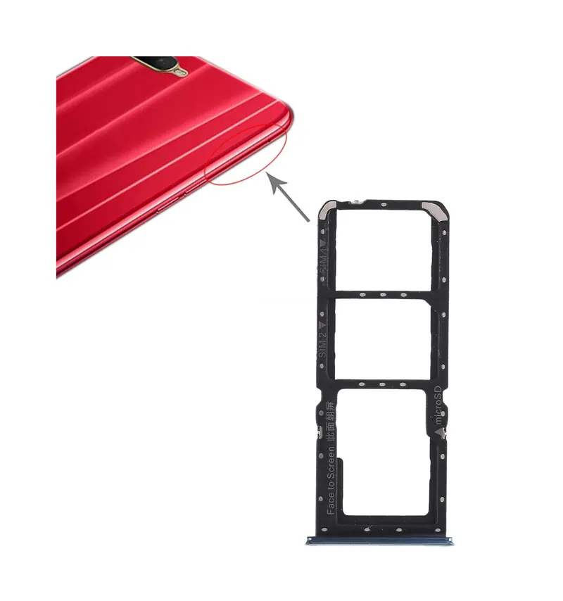 For OPPO K1 2 x SIM Card Tray + Micro SD Card Tray (Green) — image 1