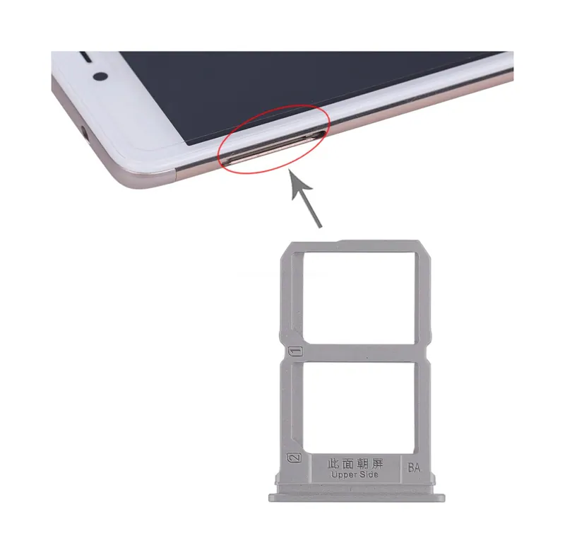 For Vivo X9 2 x SIM Card Tray (Grey) — image 1