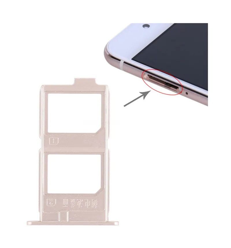 For Vivo X7 Plus 2 x SIM Card Tray (Gold) — image 1