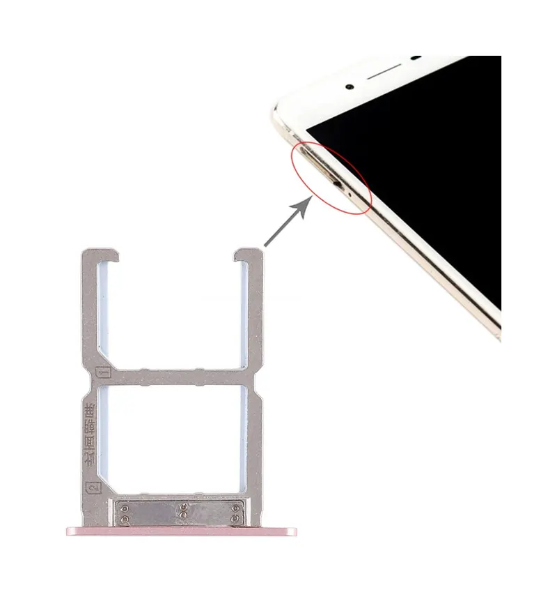 For Vivo X6S 2 x SIM Card Tray (Rose Gold) — image 1