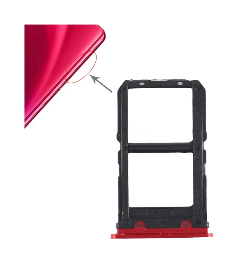 For Vivo X23 2 x SIM Card Tray (Red) — image 1
