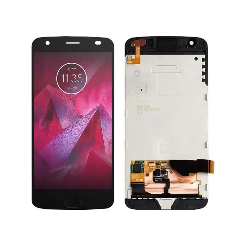 Original LCD Screen for Motorola Moto Z2 Force XT1789 Digitizer Full Assembly with Frame (Black) — image 1