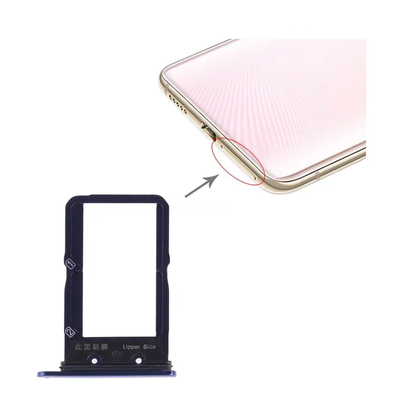 For Vivo X27 SIM Card Tray + SIM Card Tray (Blue) — image 1