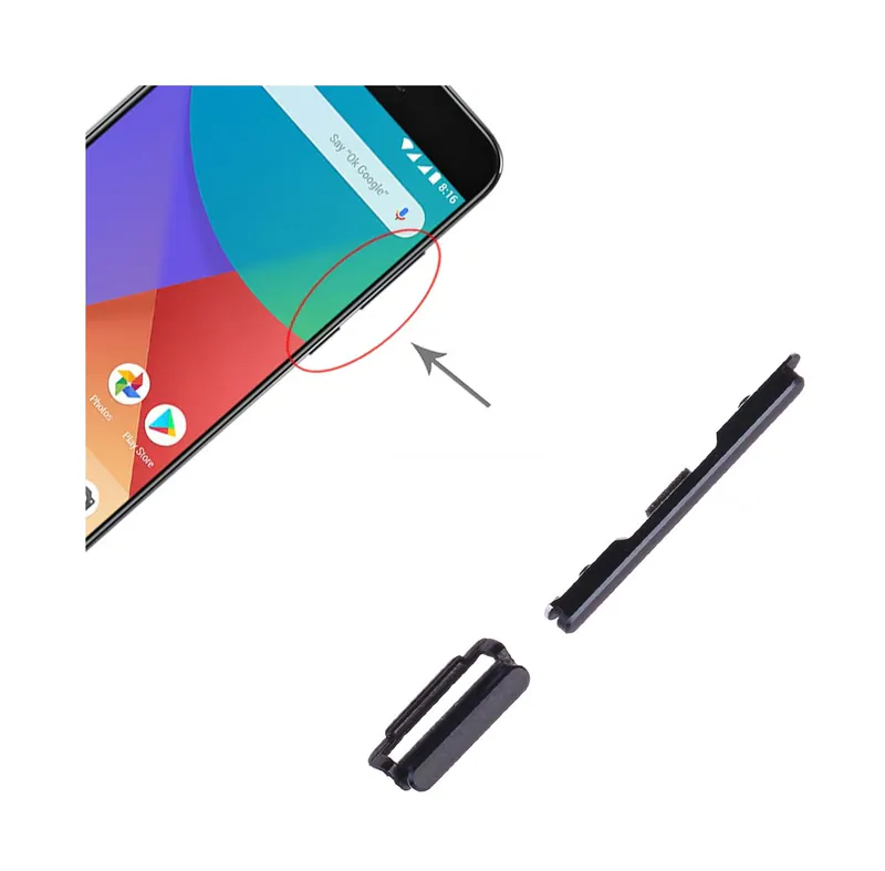 Power Button and Volume Control Button for Xiaomi Mi 5X / A1(Black) — image 1