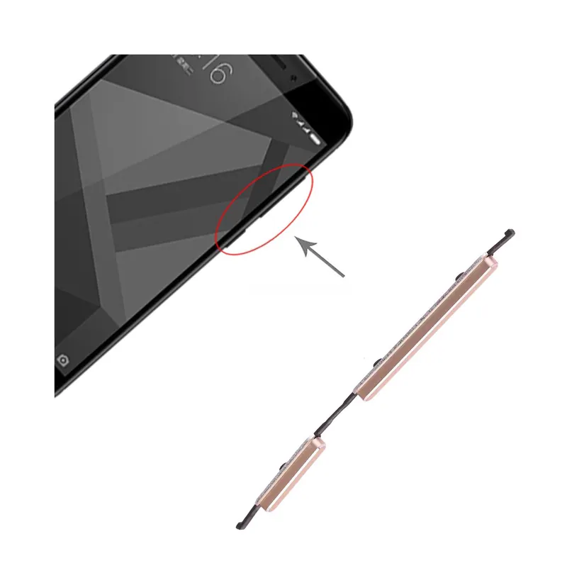 Power Button and Volume Control Button for Xiaomi Redmi 4X(Gold) — image 1