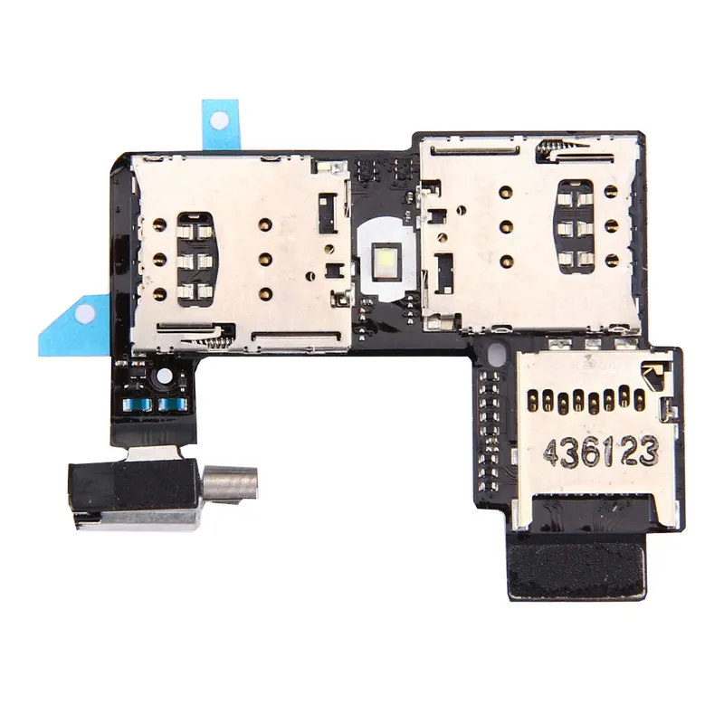SIM Card Socket + SD Card Socket for Motorola Moto G (2nd Gen.) (Dual SIM Version) — image 1