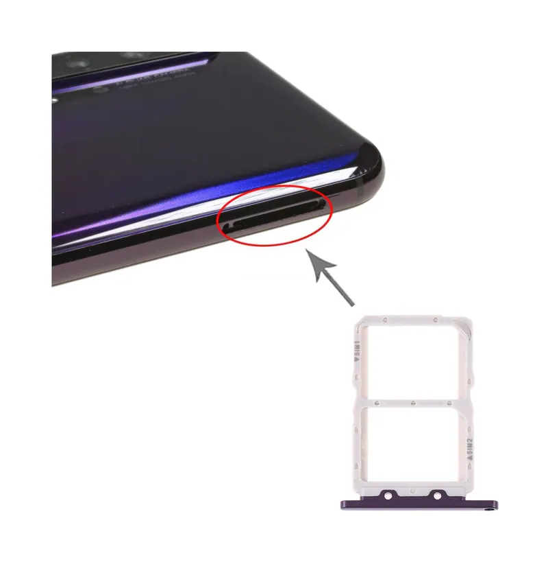 SIM Card Tray + SIM Card Tray for Huawei Honor 20 Pro(Purple) — image 1