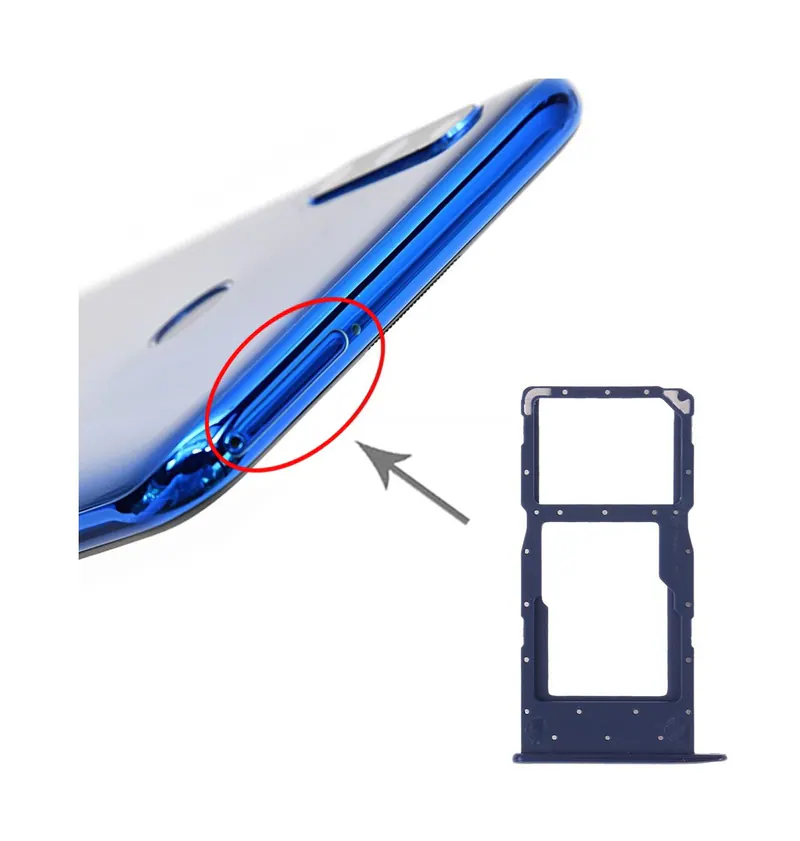 SIM Card Tray + SIM Card Tray / Micro SD Card Tray for Huawei Honor 20i (Blue) — image 1