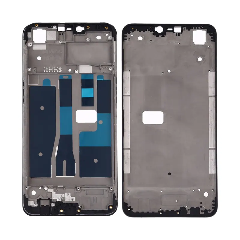 For OPPO A5 / A3s Front Housing LCD Frame Bezel Plate (Black) — image 1