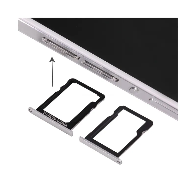 For Huawei Ascend P7 Micro SIM Card Tray + Micro SD Card Tray (White) — image 1
