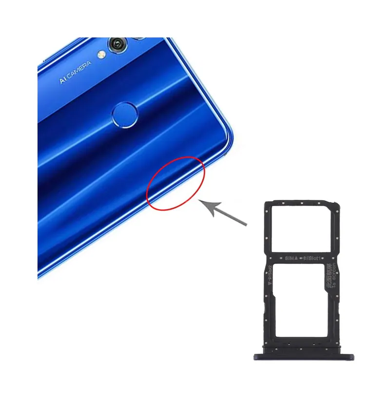 SIM Card Tray + SIM Card Tray / Micro SD Card Tray for Huawei Honor 9X Pro (Purple) — image 1