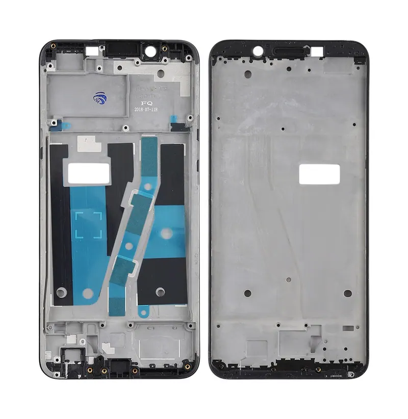 For OPPO A1 Front Housing LCD Frame Bezel Plate (Black) — image 1